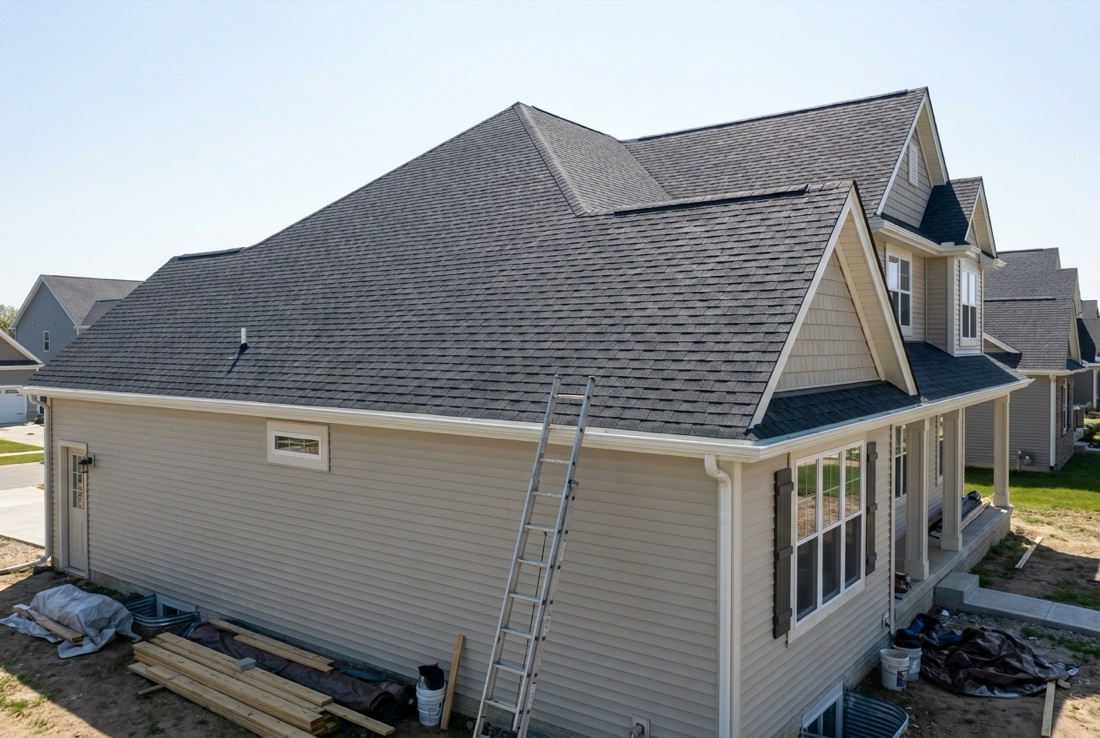 Residential roof replacement in Macomb County